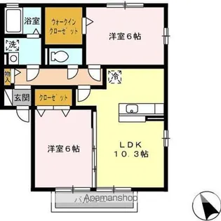 パピヨンⅢ【2階】の間取り