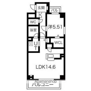 カーサパズエス【4階】の間取り