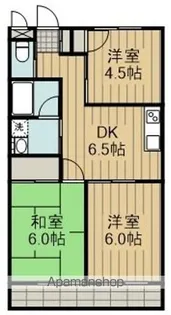 第7フラワーハイツ【4階】の間取り