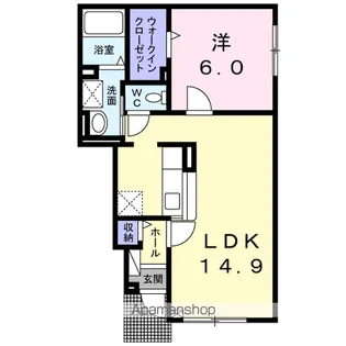 ベル・プロムナードⅢ【1階】の間取り