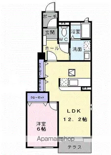 パークサイド B【1階】の間取り