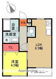 YACHIYO FOREST【2階】の間取り