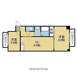 サンポートハイム舎利寺【6階】の間取り