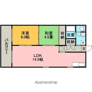 REステートビル【601号室】の間取り