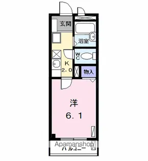 メゾンドティファニー【202号室】の間取り