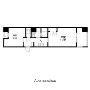 ヴェリエール・ドゥ・セ【304号室】の間取り