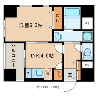 F・corazon薬院【4階】の間取り
