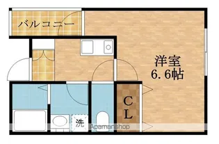 REGALO野里Ⅲ番館【301号室】の間取り