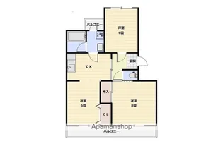 ハイツ福寿園【301号室】の間取り