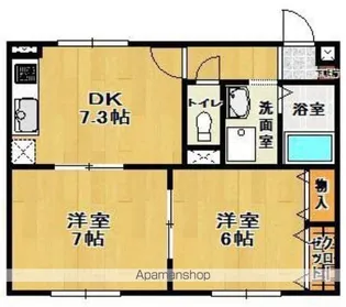 パセオ301【202号室】の間取り