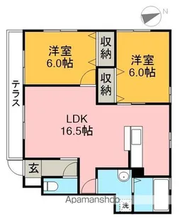 ピースフルⅡ【1階】の間取り