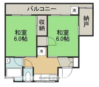 五橋ビル【4階】の間取り