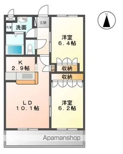 クレシア【2階】の間取り
