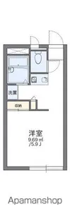 レオパレスVIVRE HESAKA【1階】の間取り