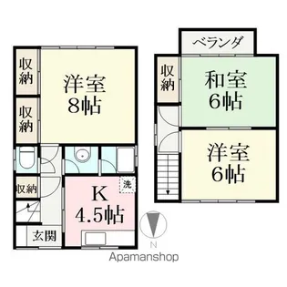 福井県福井市光陽2丁目【一戸建】の間取り