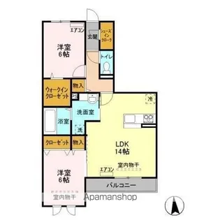 ゼピュロス学園の森 L【2階】の間取り