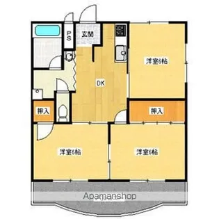 メゾン菊寿台【3階】の間取り