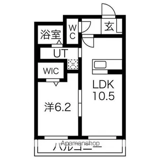 ラフィネ扶桑スタシオン【3階】の間取り