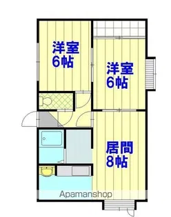 豊岡6.4オリーブハウス【201号室】の間取り
