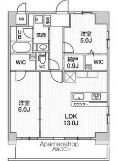 ラグゼナ浦和【202号室】の間取り
