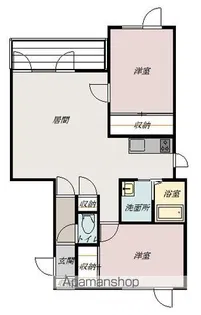 カルムハイツ【2階】の間取り