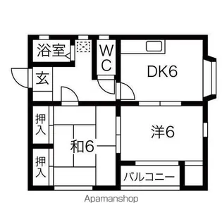 メゾンエスポワール【201号室】の間取り