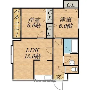ハウスNYP.BLD【303号室】の間取り