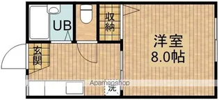 ハイツモンブランA【203号室】の間取り