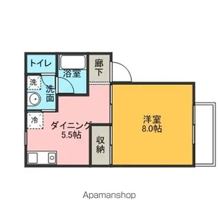 REPUTE神野【202号室】の間取り