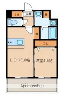 ランドマーク香椎駅前【1階】の間取り