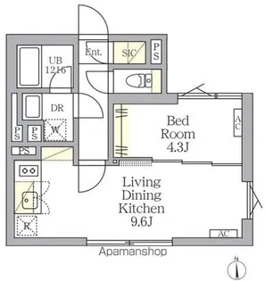 東京都中野区弥生町2丁目【マンション】の間取り