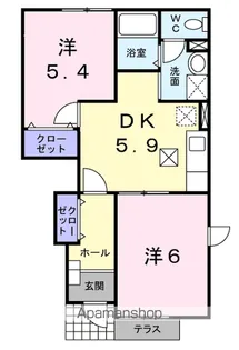 サンライズ21A【1階】の間取り