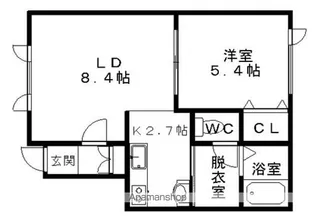 グッドラック【F-Ⅰ号室】の間取り