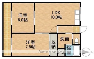 マンション川西【3階】の間取り