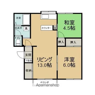 フラッツパル【3号室】の間取り