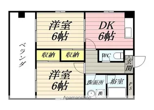 M・HILL’S30【2B号室】の間取り