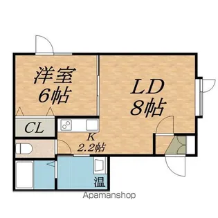 メゾンラポールⅡ【2階】の間取り