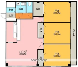 メゾンロア上岡本【4階】の間取り