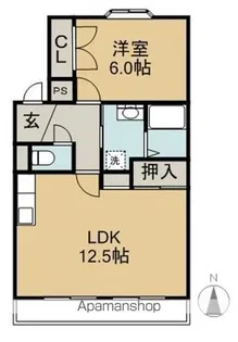 フォルビテッツァ美浜【2階】の間取り