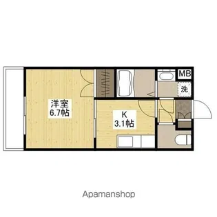 M.CITY井口【3階】の間取り