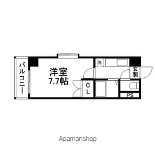 アリビオ百年橋通り【701号室】の間取り