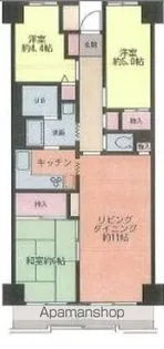 翠峯壱番館【4階】の間取り