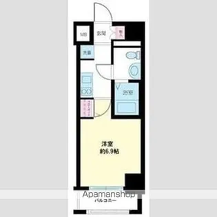 RISING PLACE 桜木町二番館【2階】の間取り