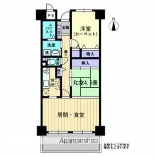 サーパス屋島Ⅱ【502号室】の間取り