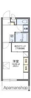 レオパレスFriends2【3階】の間取り