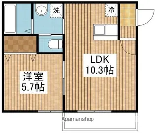 フラットピット【1階】の間取り
