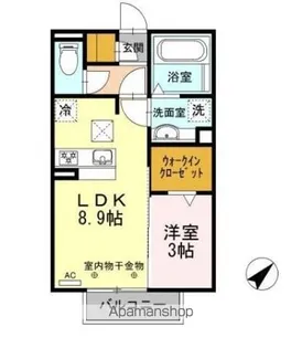 シャトル緑ヶ丘【1階】の間取り