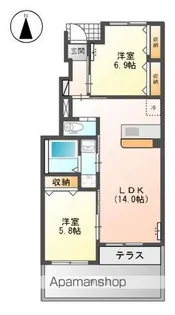 アクティブ【1階】の間取り