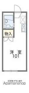 レオパレス中曽根Ⅱ【1階】の間取り