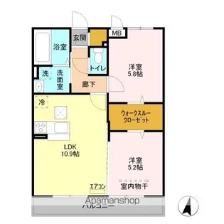 五反田ガーデン【1階】の間取り